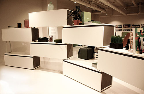 The Tube arrangement in the Dallas showroom