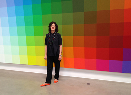 Santa Monica Museum Board Trustee, Barbara Dunn at the Robert Swain opening