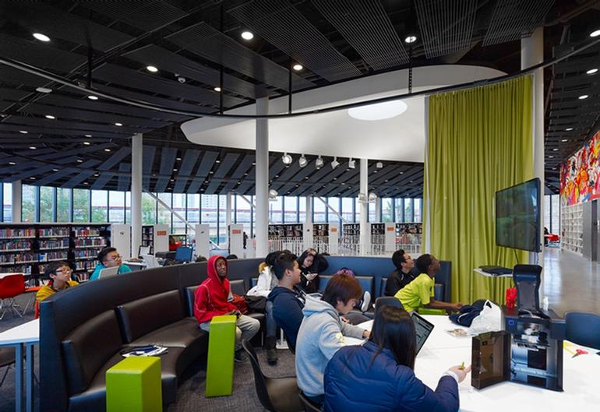 SOM.Chicago Public Library, Chinatown Branch-5