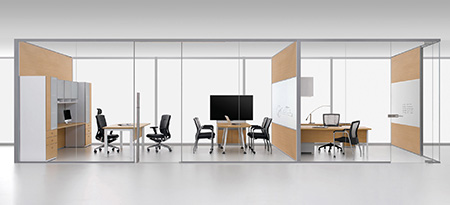 ALUR glass and dividing wall system