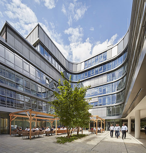Exterior gathering space. Photography Hufton + Crow