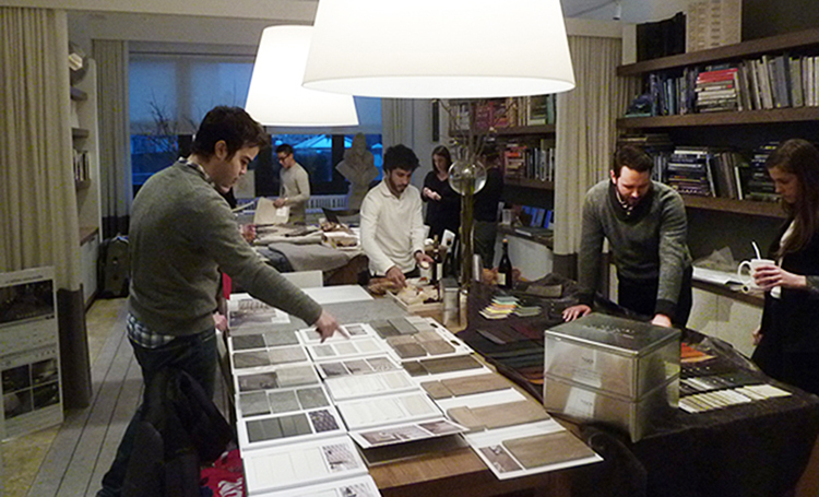 A vendor tradeshow at Meyer Davis in New York