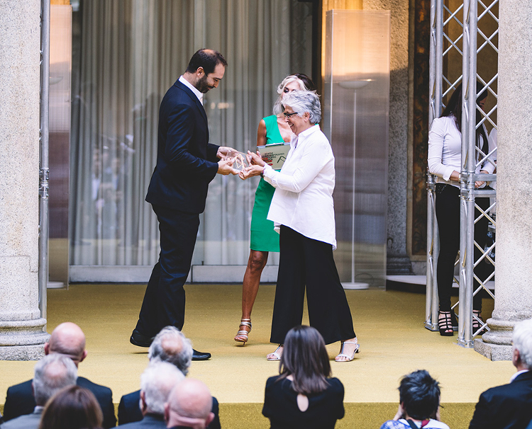 Francesco Rodriquez_FLOS R&D Manager claims the Compasso D'Oro award (1)...