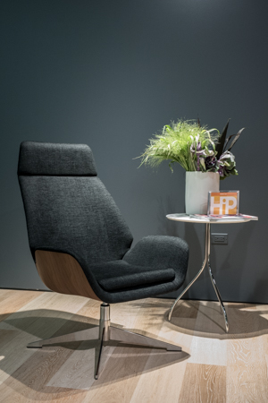 Conexus Lounge Chair and Ottoman, designed by Michael Vanderbyl for HBF. Photography: Jeff Beck