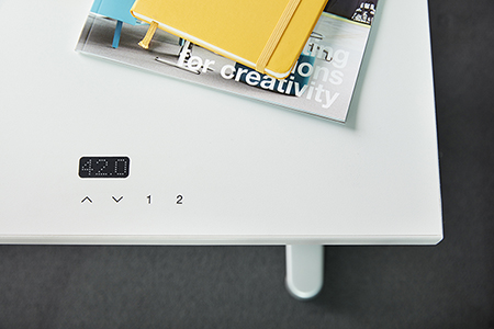 Steelcase Ology Height Adjustable Table with sensors and LED Read out