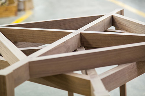 Solid wood frames at Hancock & Moore. Photography courtesy of Cabot Wrenn.