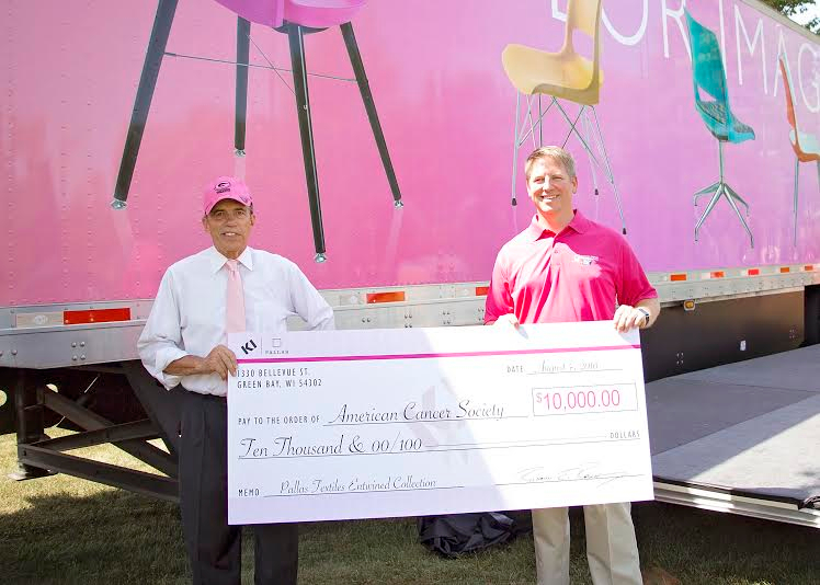 Pallas Textiles Donates $10,000 to American Cancer Society