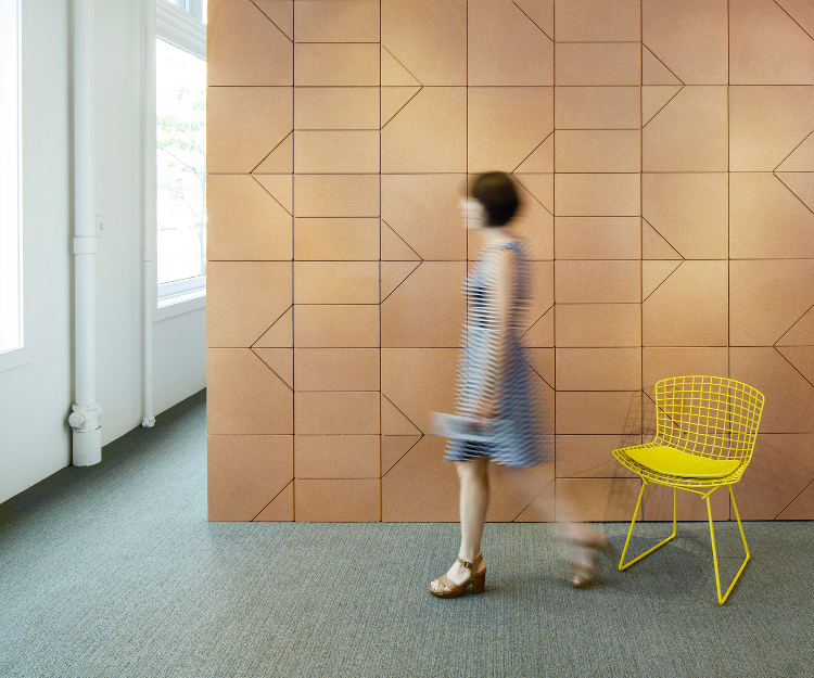 Spinneybeck Introduces Beller Collection Cork Acoustic Tiles