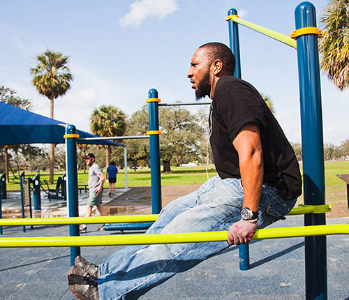 A Fitness Zone at City Park in New Orleans. Photo: courtesy of Andy Isaacson