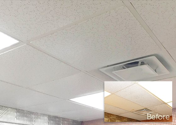 ATI Decorative Laminates.MirroFlex™ Faux Mineral Fiber Ceiling Tiles