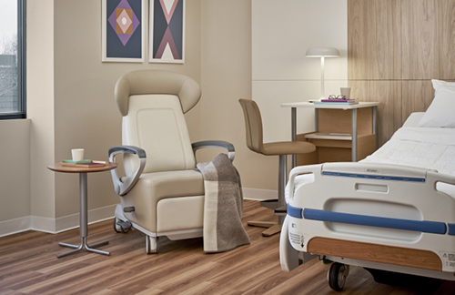 Ava in a patient room with its noticeably smaller footprint.
