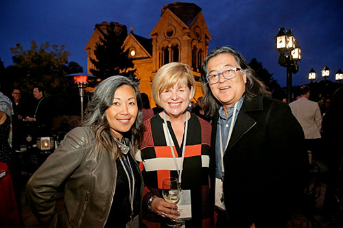 Susan Chang of Shimoda Design Group, Valerie Bral of Mohawk and Joey Shimoda of Shimoda Design Group